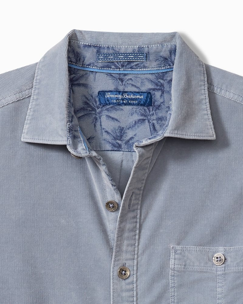 Coastline Cord Stretch Sun Fade Shirt Denimblau | Tommy Bahama Quality - Coastline Cord Stretch Sun Fade Shirt