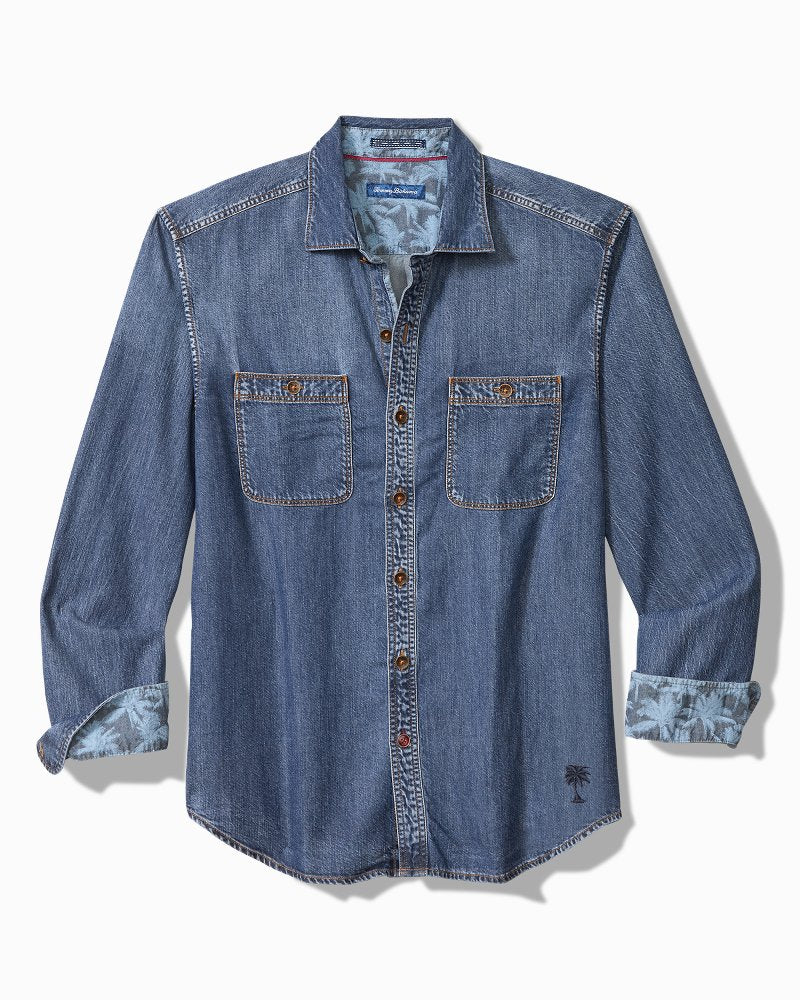 Indio Canyon Long-Sleeve Shirt Dark Indigo | Tommy Bahama Premium - Indio Canyon Long-Sleeve Shirt