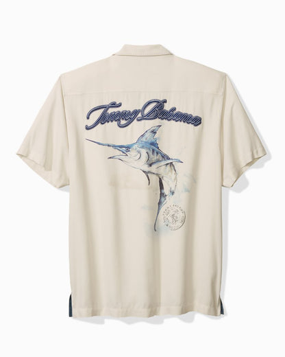 Marlin Paradise Silk Camp Shirt Continental | Tommy Bahama Quality - Marlin Paradise Silk Camp Shirt