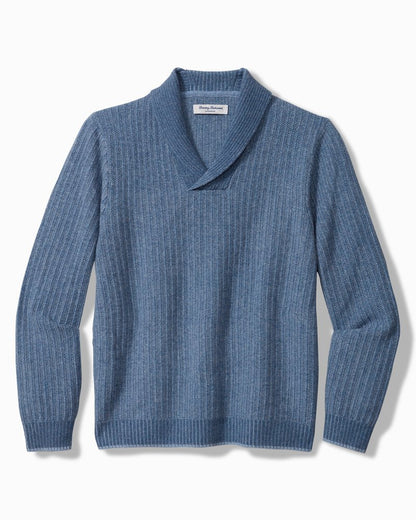 Soundscape Cashmere Sweater Baltic | Tommy Bahama Featured - Soundscape Cashmere Sweater