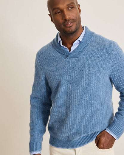 Soundscape Cashmere Sweater Baltic | Tommy Bahama Featured - Soundscape Cashmere Sweater