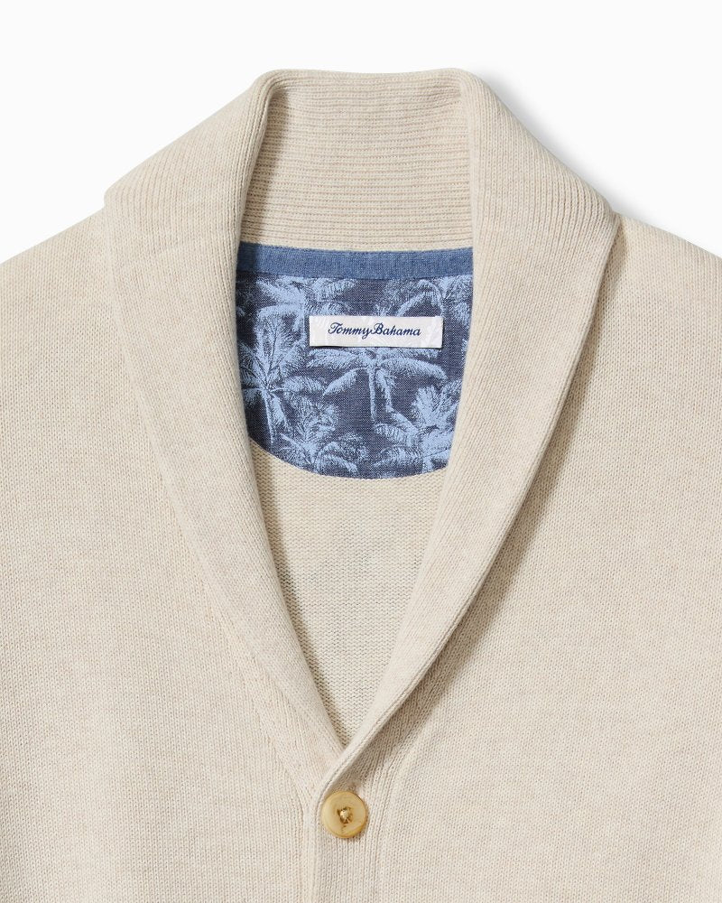 Palm Perfection Cardigan Bleached Sand | Tommy Bahama Essential - Palm Perfection Cardigan