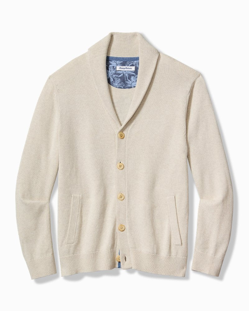 Palm Perfection Cardigan Bleached Sand | Tommy Bahama Essential - Palm Perfection Cardigan
