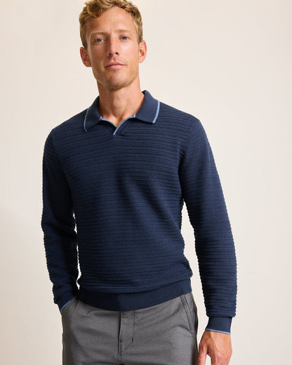 Coolside Harbor IslandZone® Sweater Polo Navy | Tommy Bahama Popular - Coolside Harbor IslandZone® Sweater Polo