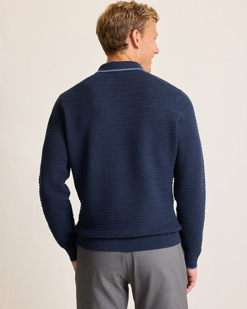 Coolside Harbor IslandZone® Sweater Polo Navy | Tommy Bahama Popular - Coolside Harbor IslandZone® Sweater Polo