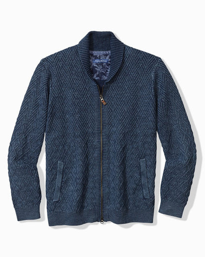 Sunbreak Full-Zip Sweater Coastline | Tommy Bahama Value - Sunbreak Full-Zip Sweater