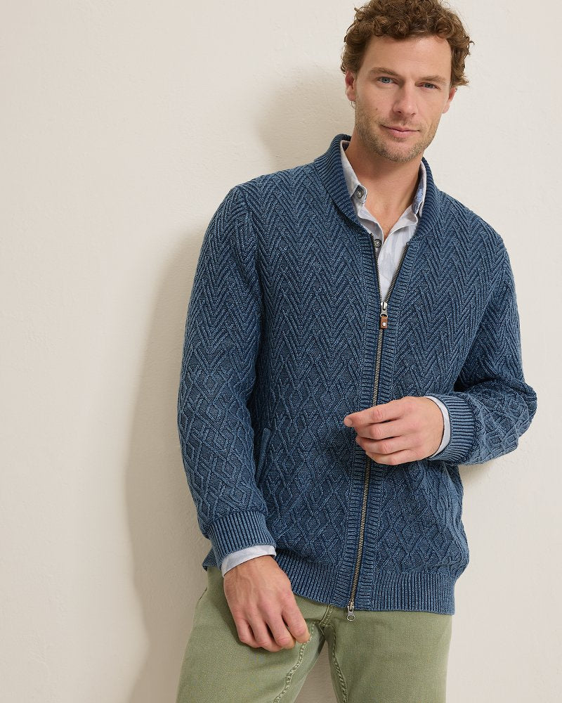 Sunbreak Full-Zip Sweater Coastline | Tommy Bahama Value - Sunbreak Full-Zip Sweater