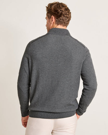 Coolside Legend Half-Zip IslandZone® Sweater Grey Mist | Tommy Bahama Top Pick - Coolside Legend Half-Zip IslandZone® Sweater