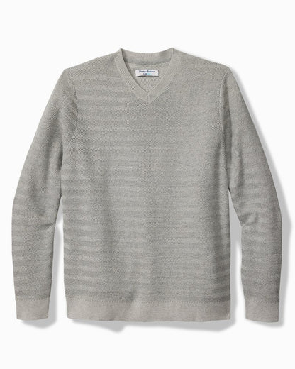 Coolside Course IslandZone® Sweater Grey Heather | Tommy Bahama Exclusive - Coolside Course IslandZone® Sweater