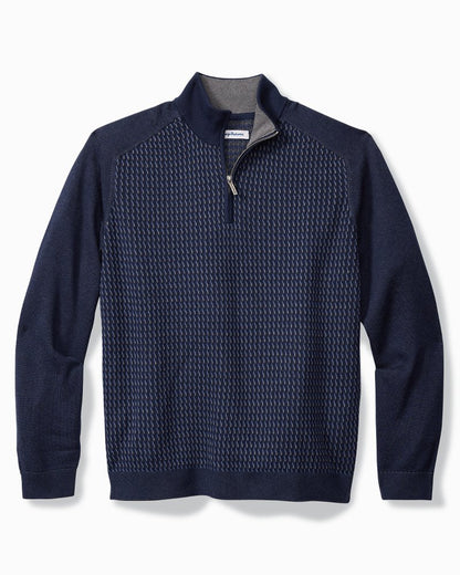 Coastal Shores Half-Zip Sweater Navy | Tommy Bahama Sale - Coastal Shores Half-Zip Sweater