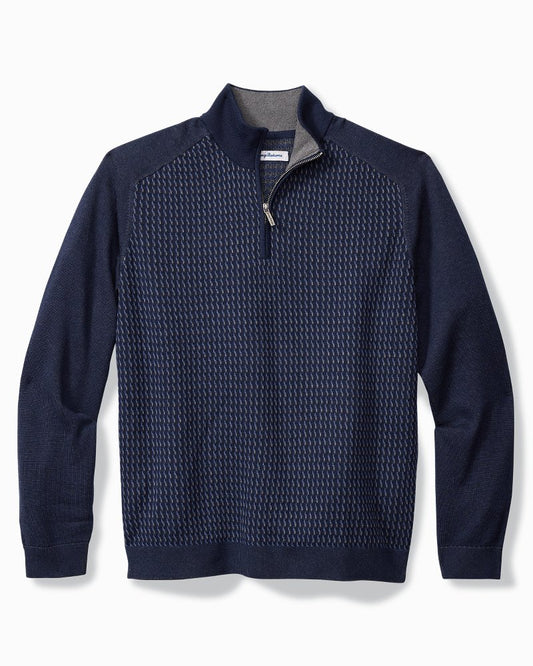 Coastal Shores Half-Zip Sweater Navy | Tommy Bahama Sale - Coastal Shores Half-Zip Sweater