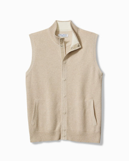 Coolside Course IslandZone® Sweater Vest Rustic Linen | Tommy Bahama Best Price - Coolside Course IslandZone® Sweater Vest