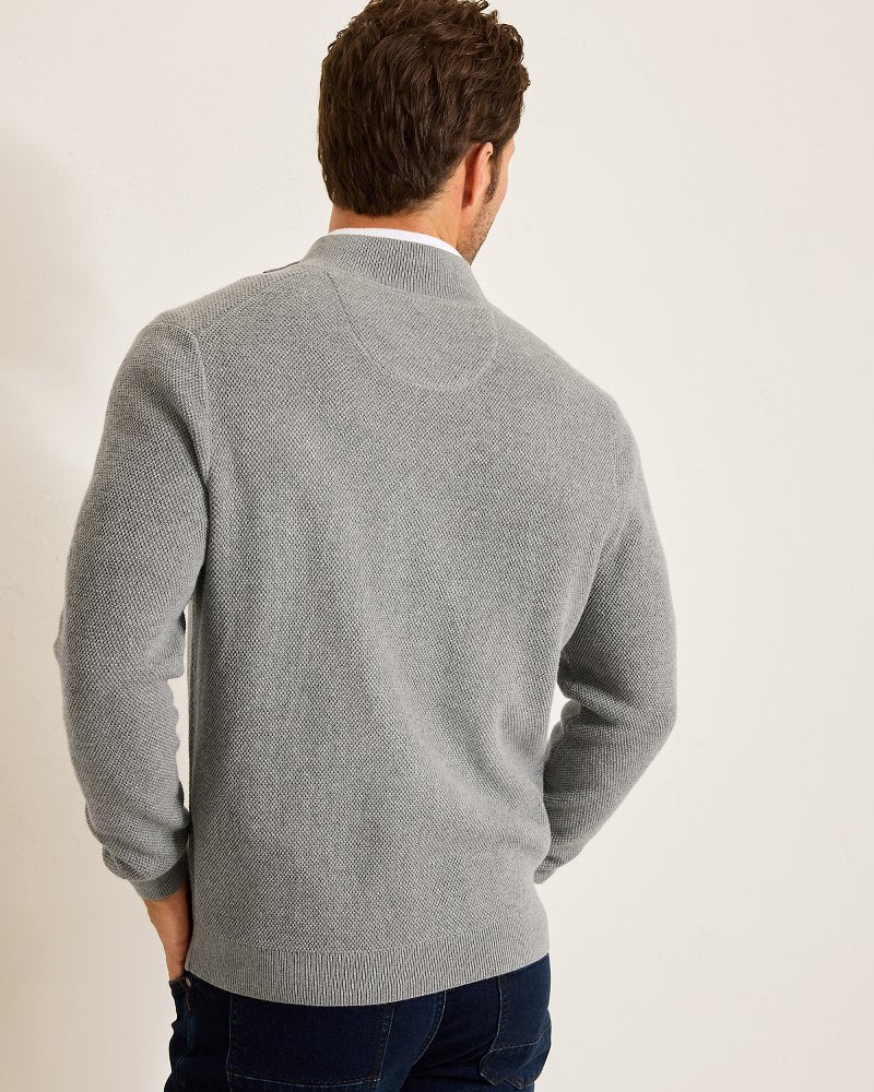 Marlin Luxe Half-Zip Sweater Carbon Grey Heather | Tommy Bahama Quality - Marlin Luxe Half-Zip Sweater