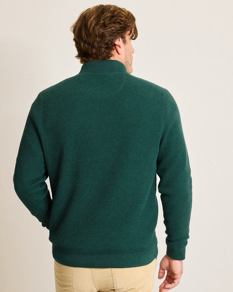 Marlin Luxe Half-Zip Sweater Seaway Heather | Tommy Bahama Exclusive - Marlin Luxe Half-Zip Sweater