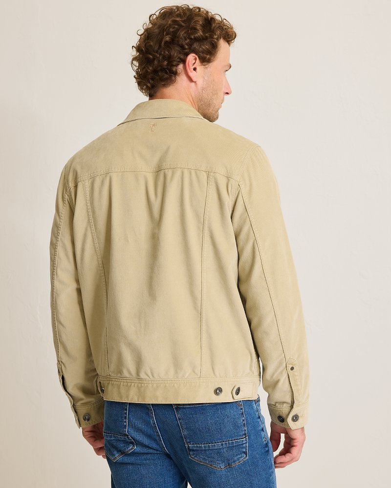 Canyon Cord Trucker Jacket Stone Khaki | Tommy Bahama New - Canyon Cord Trucker Jacket