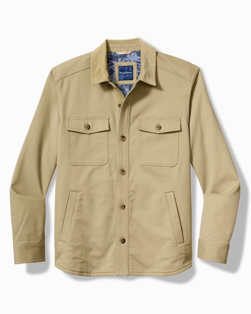 Harbor Point Shirt Jacket Stone Khaki | Tommy Bahama Trending - Harbor Point Shirt Jacket