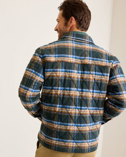 Oak Harbor Flannel Shirt Jacket Deep Slate | Tommy Bahama Top Pick - Oak Harbor Flannel Shirt Jacket