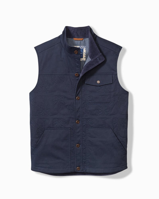 Palisades Palm Quilted Vest Maritime | Tommy Bahama Top Pick - Palisades Palm Quilted Vest