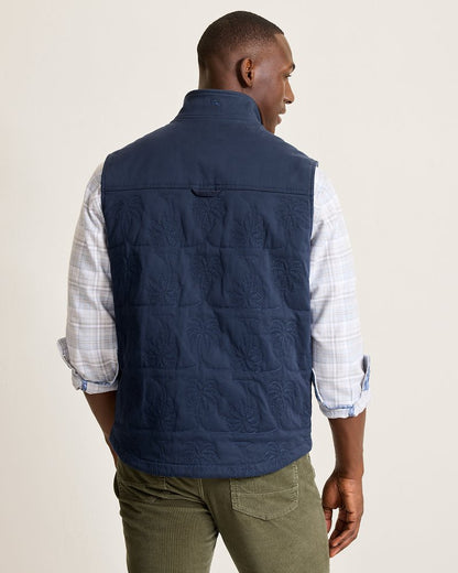 Palisades Palm Quilted Vest Maritime | Tommy Bahama Top Pick - Palisades Palm Quilted Vest