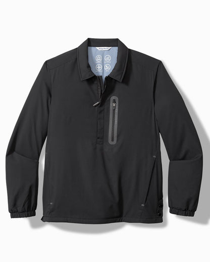Ocean Driver Performance Popover Jacket Jet Black | Tommy Bahama New - Ocean Driver Performance Popover Jacket