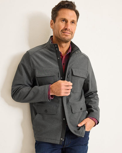 Stanley Park Softshell Field Jacket Coal | Tommy Bahama Value - Stanley Park Softshell Field Jacket