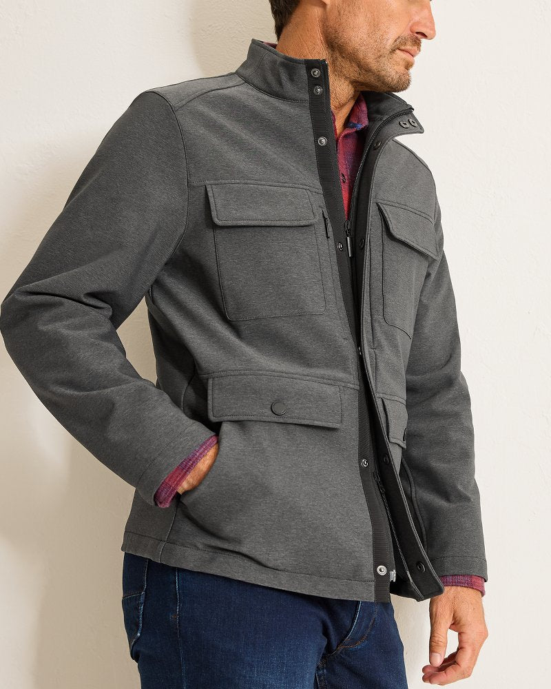 Stanley Park Softshell Field Jacket Coal | Tommy Bahama Value - Stanley Park Softshell Field Jacket