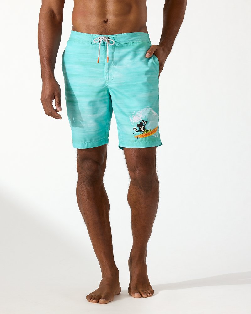 Disney Baja Surf the Wave 9-Inch Board Shorts Blue Freeze | Tommy Bahama Discount - Disney Baja Surf the Wave 9-Inch Board Shorts