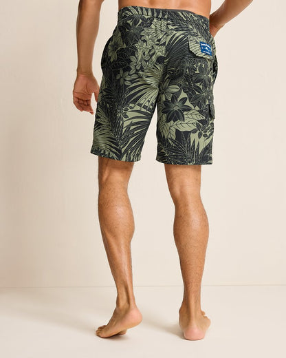 Baja Santiago Palms 9-Inch Boardshorts Black | Tommy Bahama Popular - Baja Santiago Palms 9-Inch Boardshorts