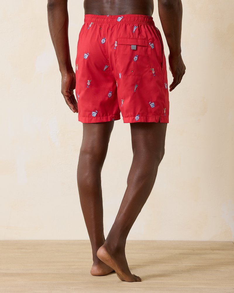 Naples Rita Rumble 6-Inch Swim Trunks Lollipop Red | Tommy Bahama Customer Favorite - Naples Rita Rumble 6-Inch Swim Trunks