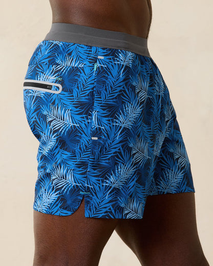 Maui Breaker Palm Route 5-Inch Hybrid Shorts Cobalt Sea | Tommy Bahama Customer Favorite - Maui Breaker Palm Route 5-Inch Hybrid Shorts