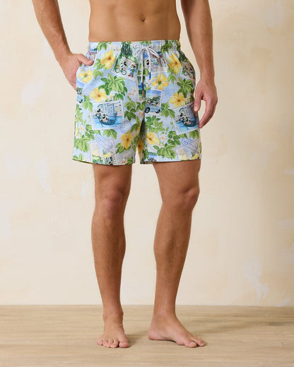 Disney Naples Postcard to Paradise 6-Inch Swim Trunks Continental | Tommy Bahama Signature - Disney Naples Postcard to Paradise 6-Inch Swim Trunks