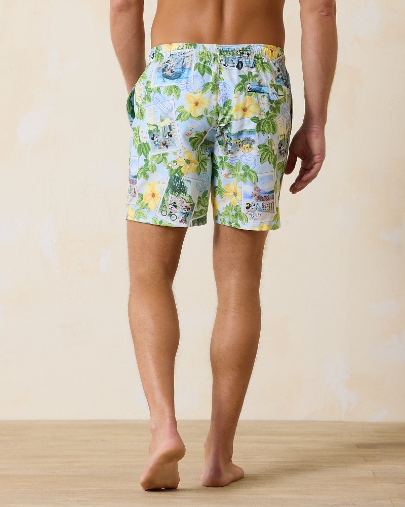 Disney Naples Postcard to Paradise 6-Inch Swim Trunks Continental | Tommy Bahama Signature - Disney Naples Postcard to Paradise 6-Inch Swim Trunks