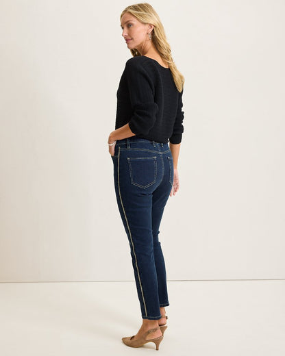 Boracay® Indigo Tux High-Rise Ankle Jeans Deep Ocean Wash | Tommy Bahama Recommended - Boracay® Indigo Tux High-Rise Ankle Jeans