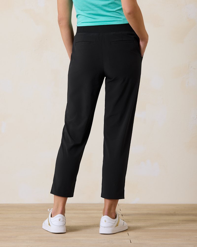 Alicia IslandZone® Cropped Easy Pants Black | Tommy Bahama Signature - Alicia IslandZone® Cropped Easy Pants
