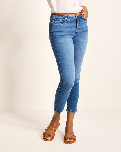 High-Rise Skinny Ankle Jeans Med Playa Wash | Tommy Bahama Customer Favorite - High-Rise Skinny Ankle Jeans