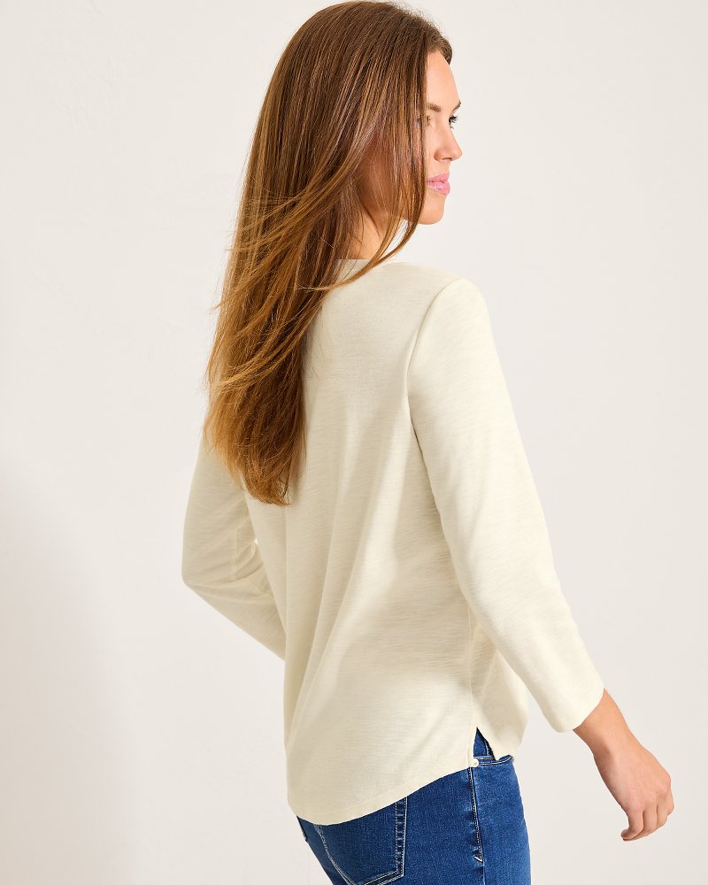 Ashby Isles Flora Amora 3/4-Sleeve T-Shirt Coconut | Tommy Bahama Value - Ashby Isles Flora Amora 3/4-Sleeve T-Shirt