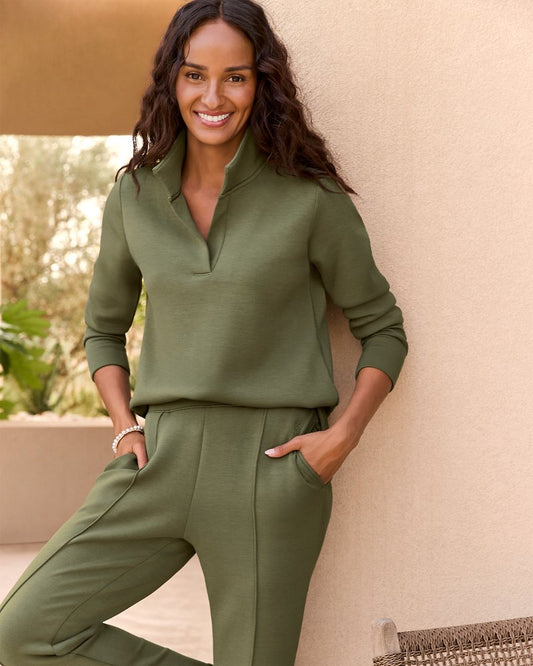 Palm Voyage Sweatshirt Beetle Green | Tommy Bahama Great Value - Palm Voyage Sweatshirt