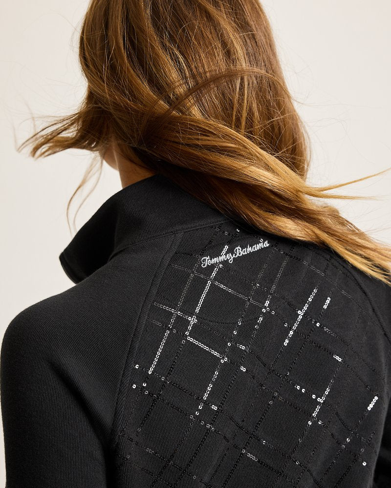 Aruba Diamond Days Embroidered Full-Zip Sweatshirt Black | Tommy Bahama Discount - Aruba Diamond Days Embroidered Full-Zip Sweatshirt