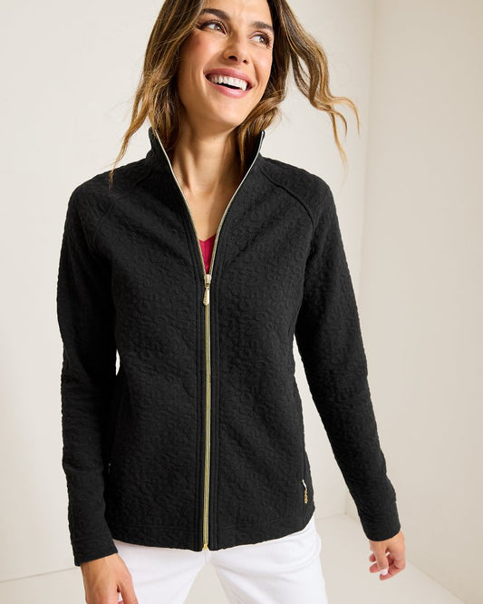 Aruba Purr-fection Full-Zip Sweatshirt Black | Tommy Bahama Quality - Aruba Purr-fection Full-Zip Sweatshirt