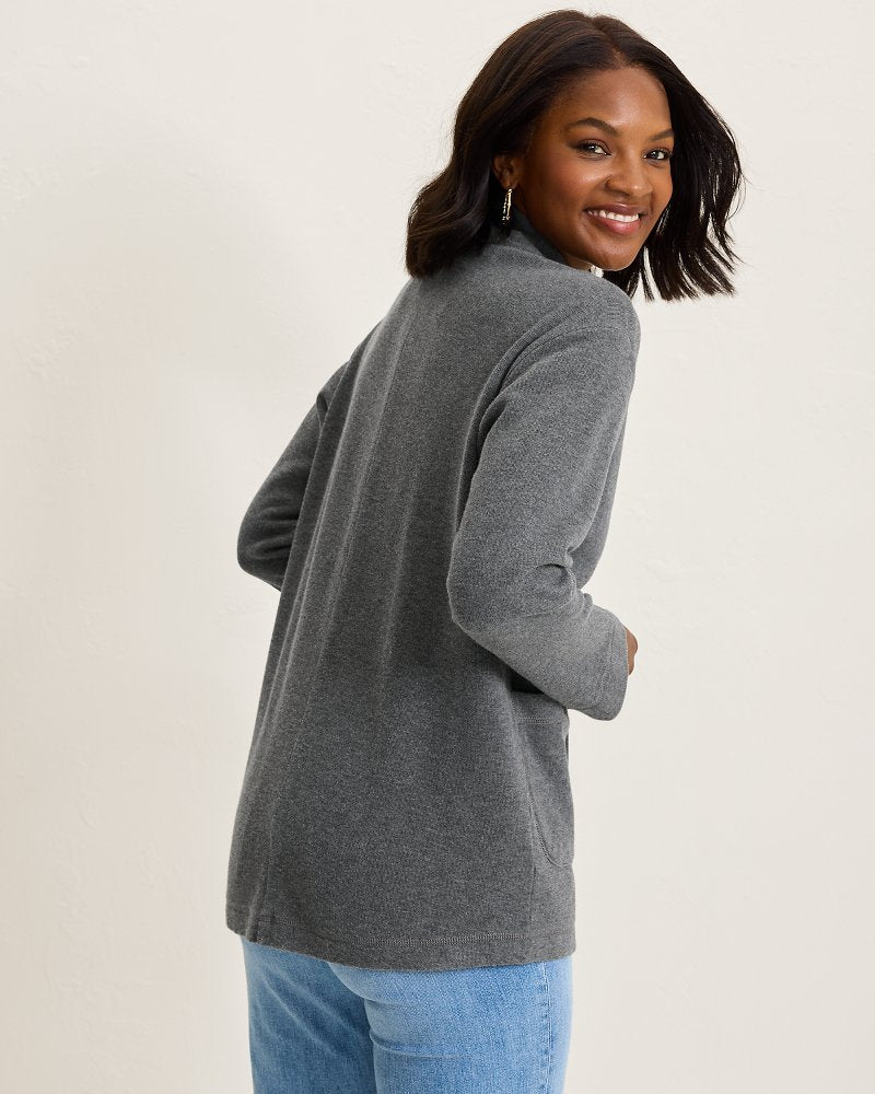 Aruba Cardigan Fog Grey Heather | Tommy Bahama Premium - Aruba Cardigan