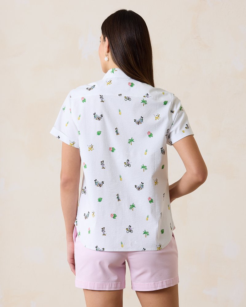 Disney Nova Wave Beach Cruiser Camp Shirt White | Tommy Bahama Popular - Disney Nova Wave Beach Cruiser Camp Shirt