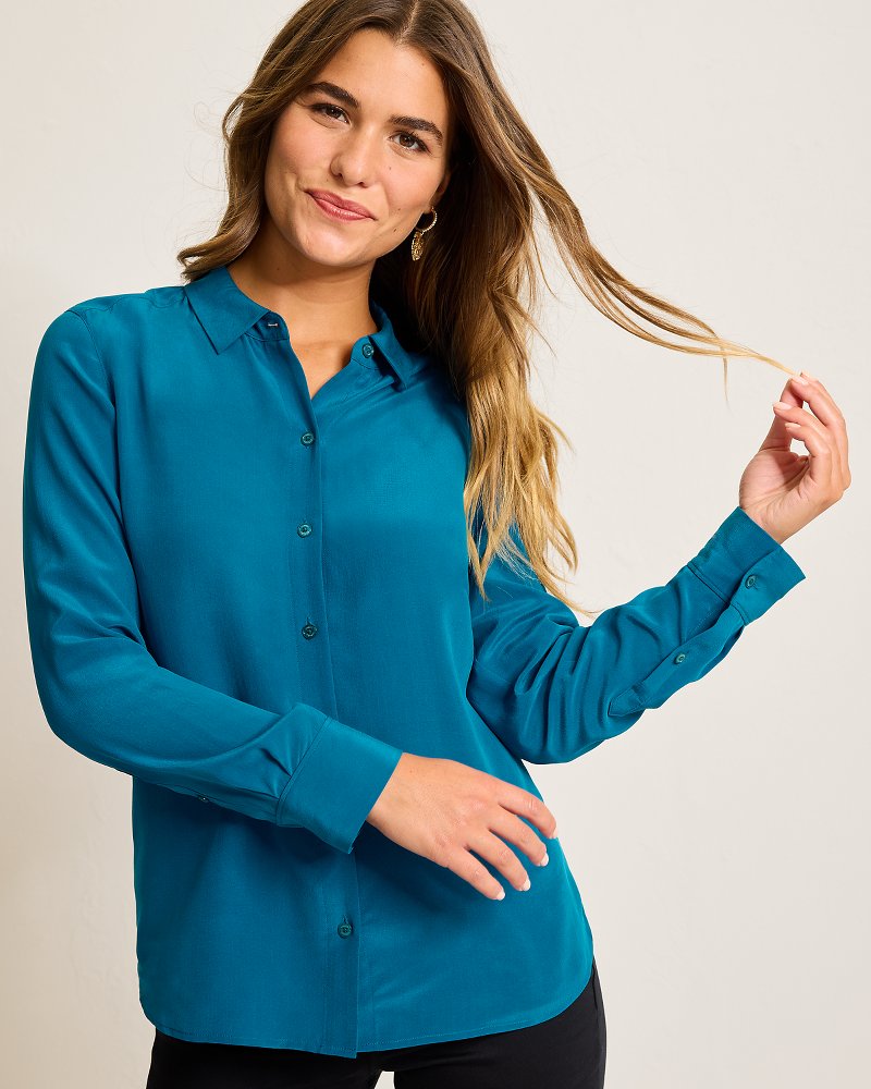 Classic Long-Sleeve Silk Shirt Academy | Tommy Bahama Best Seller - Classic Long-Sleeve Silk Shirt