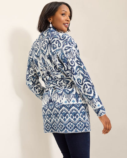 Ikat Cardigan Coconut | Tommy Bahama Classic - Ikat Cardigan