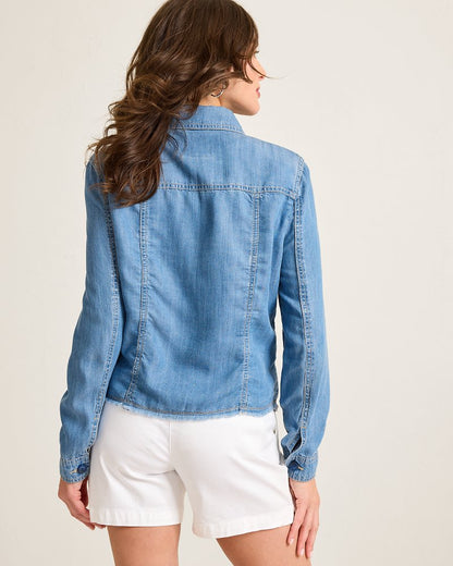 Chambray O'lei Jacket Med Indigo Wash | Tommy Bahama Popular - Chambray O'lei Jacket