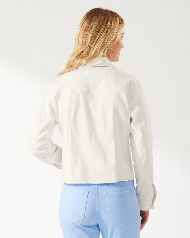 Ella Twill Jean Jacket White | Tommy Bahama Value - Ella Twill Jean Jacket