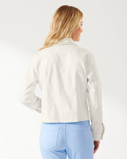 Ella Twill Jean Jacket White | Tommy Bahama Value - Ella Twill Jean Jacket