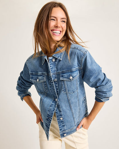 Relaxed Jean Jacket Med Azul Wash | Tommy Bahama Deals - Relaxed Jean Jacket