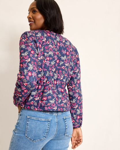 Sweeping Floral Quilted Jacket Island Navy | Tommy Bahama Top Pick - Sweeping Floral Quilted Jacket