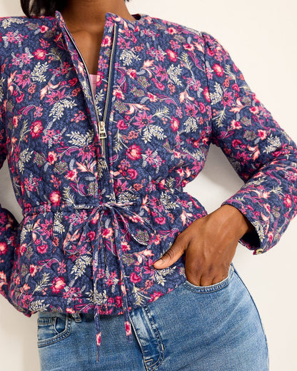 Sweeping Floral Quilted Jacket Island Navy | Tommy Bahama Top Pick - Sweeping Floral Quilted Jacket