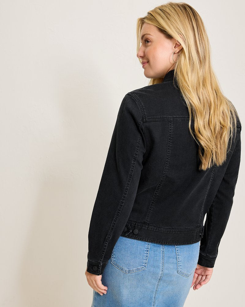 Black Classic Jean Jacket Coastal Black Wash | Tommy Bahama Everyday - Black Classic Jean Jacket